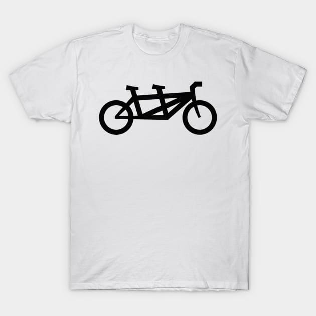 Tandem Bike T-Shirt by Radradrad